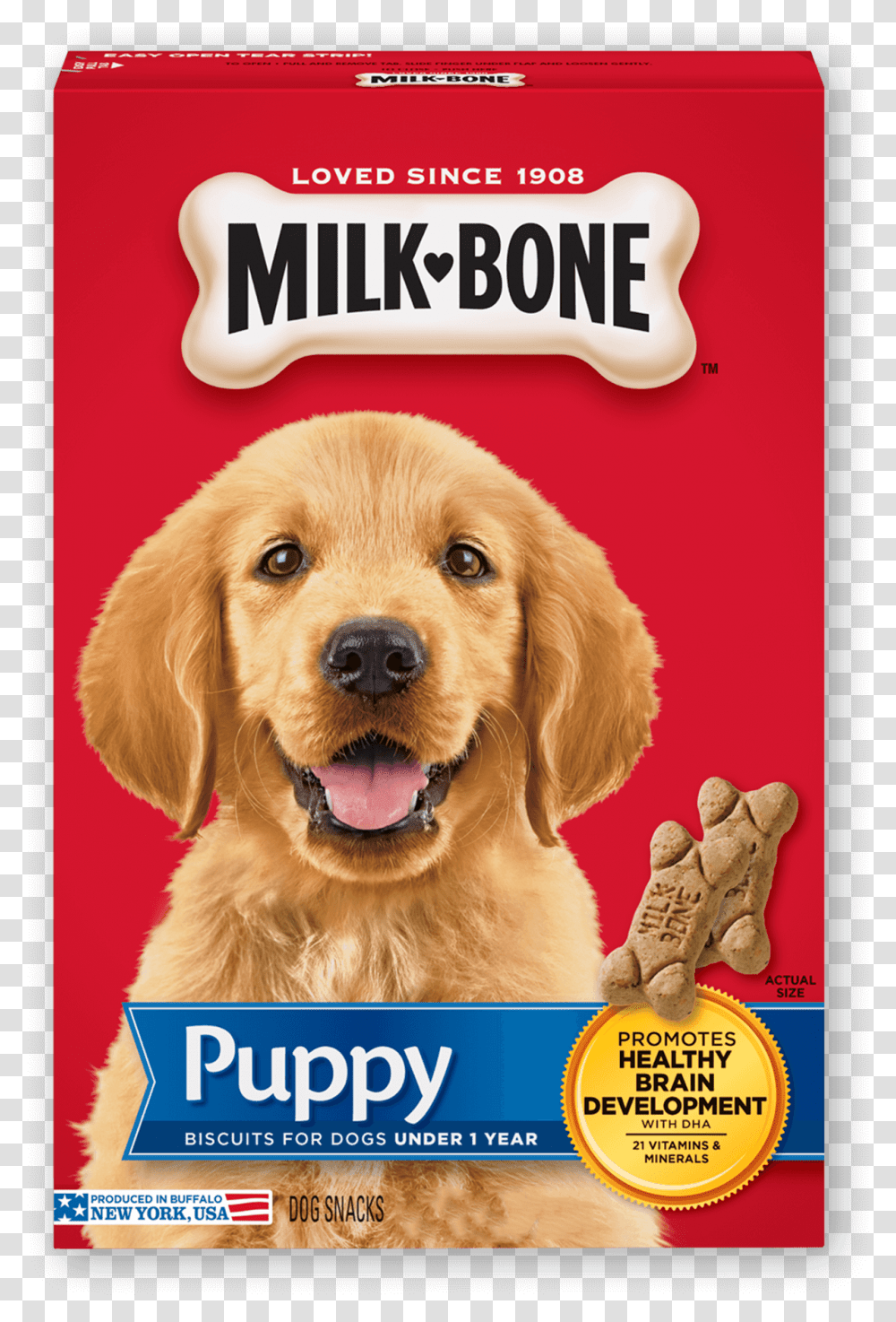 Original Puppy Biscuits Milk Bone Small Dog Treats, Golden Retriever, Pet, Canine, Animal Transparent Png