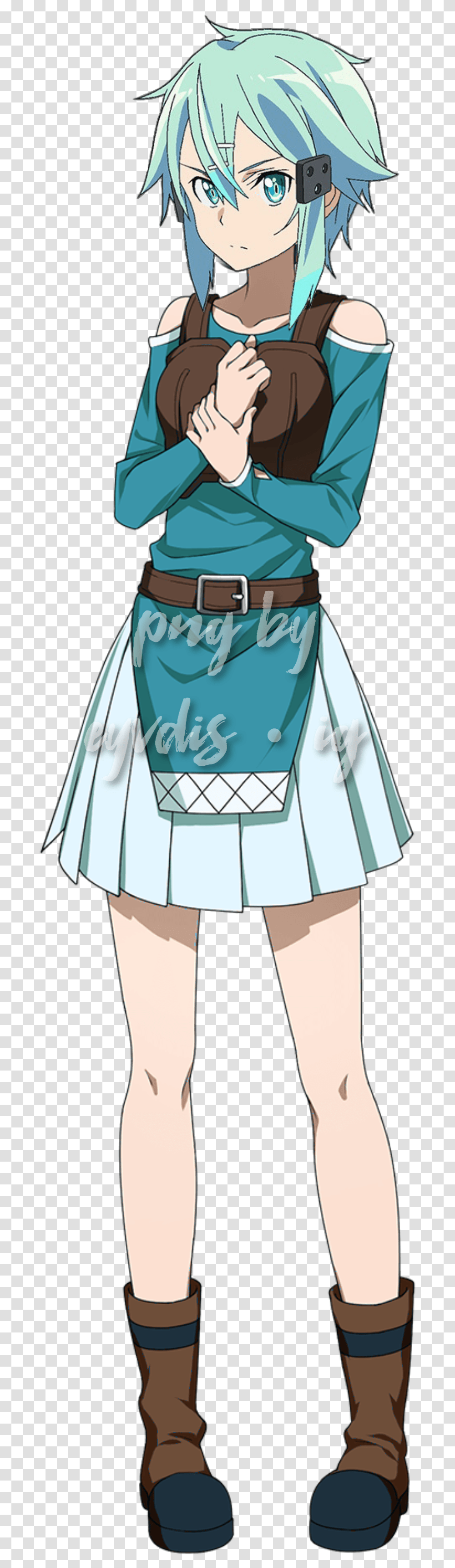 Original Sao Md Lisbeth To Sinon Anime, Skirt, Person, Costume Transparent Png