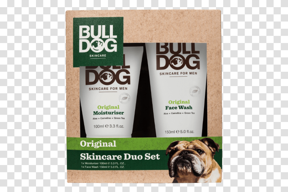 Original Skincare Duo Set Bulldog Skincare Duo Set, Bottle, Pet, Canine, Animal Transparent Png
