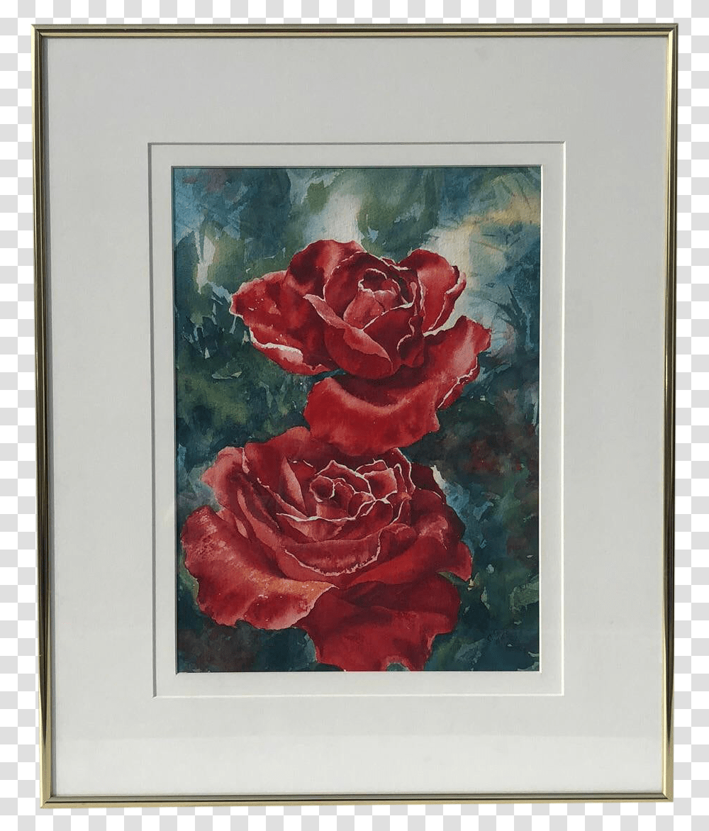 Original Watercolor Roses By Connie Glowacki Picture Frame, Modern Art, Painting, Plant, Canvas Transparent Png
