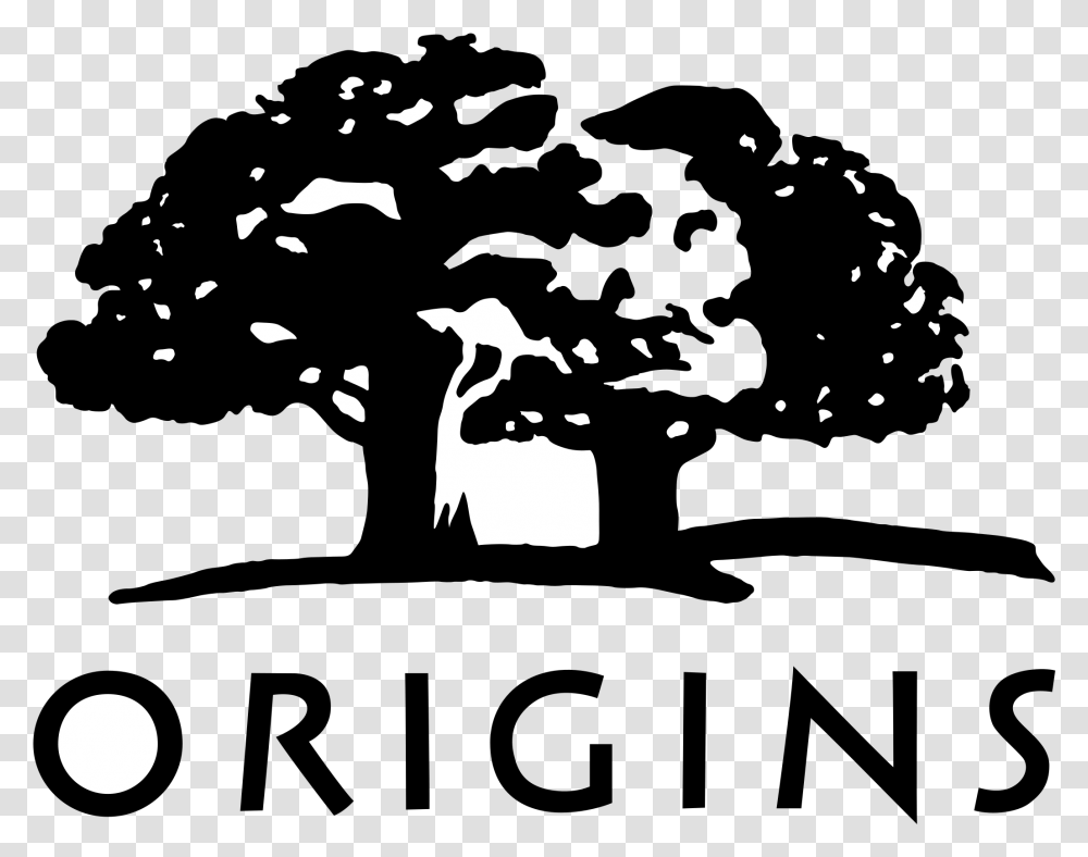 Origins Logo, Stencil, Silhouette Transparent Png