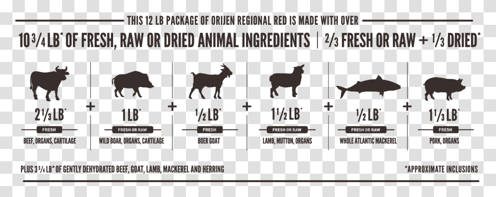 Orijen Regional Red Meatmath Formula And Cat Food Ingredients Orijen Original Dog Food Ingredients, Alphabet, Word, Brick Transparent Png