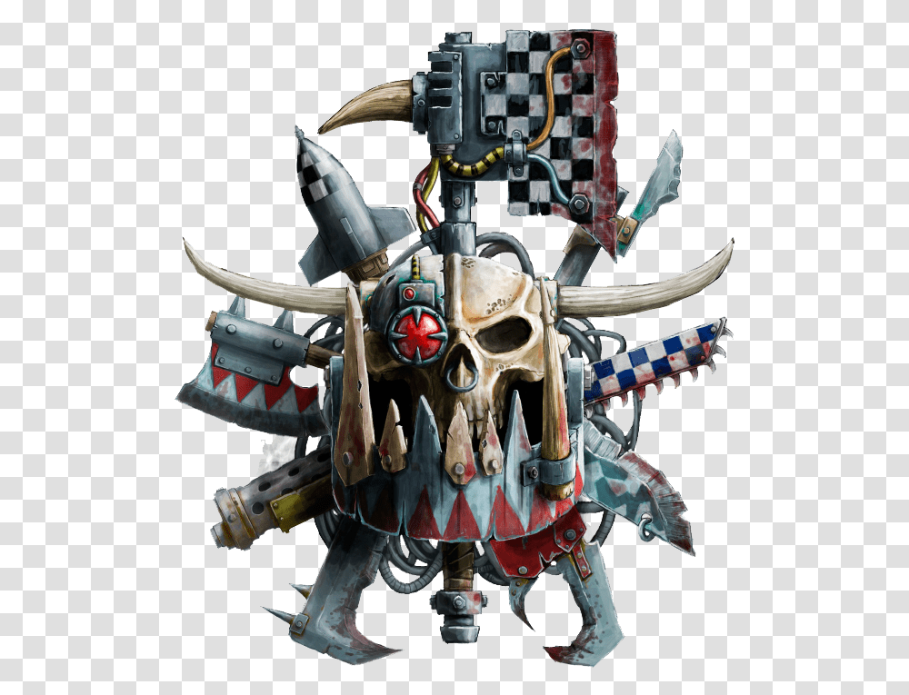 Ork Deff Dread Head Parts Deaf Dredd 40k Space Orc Bits Bitz Warhammer 40k Orks Pirates, Toy, Robot, Knight Transparent Png