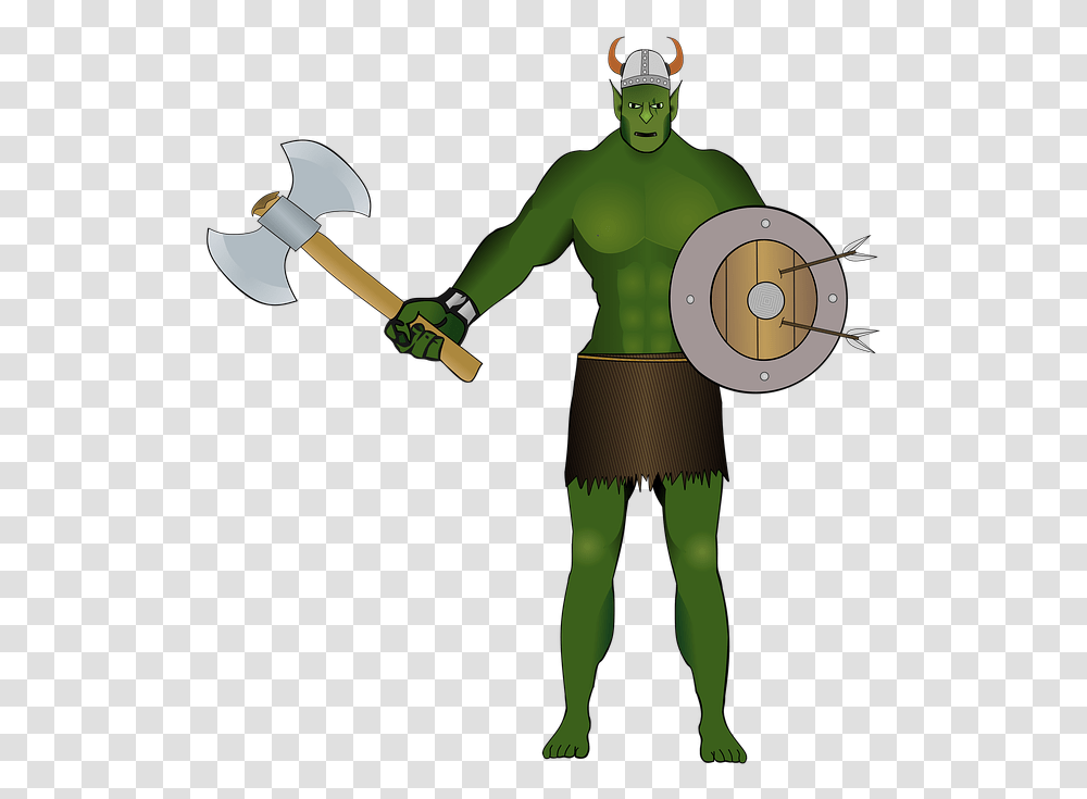 Ork Tolkien Lord Who Rings Warcraft Fantasy Cartoon, Hammer, Tool, Axe, Person Transparent Png