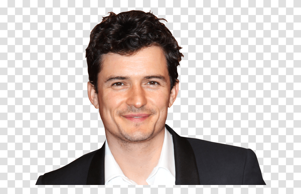 Orlando Bloom, Person, Face, Tie, Accessories Transparent Png