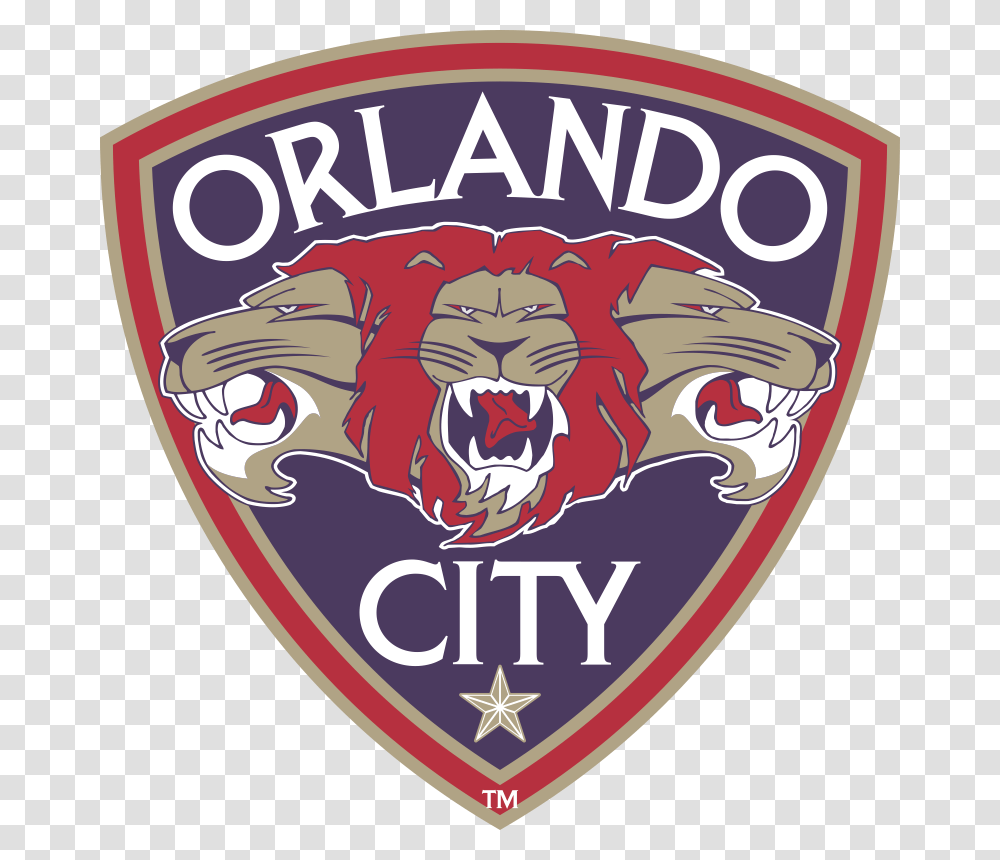 Orlando City Usl Logo, Trademark, Armor, Badge Transparent Png