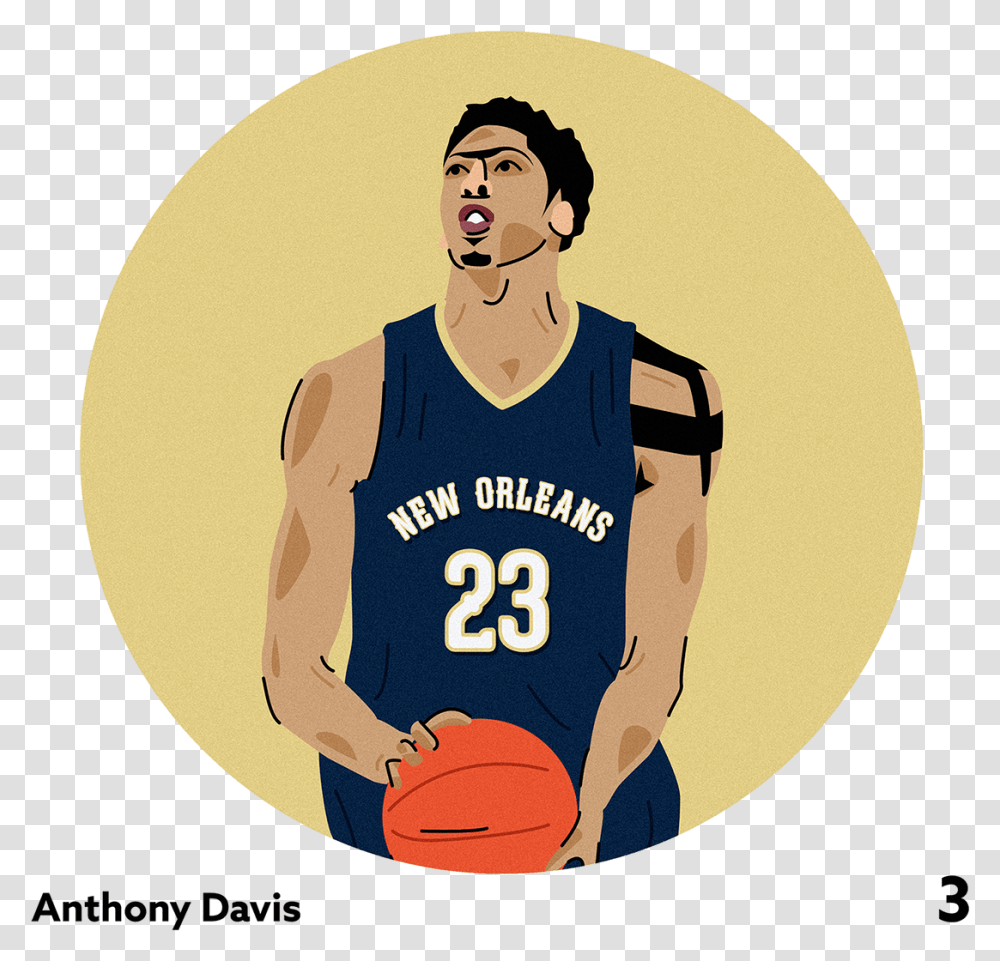 Orleans Pelicans Anthony Basketball Moves, Person, People, Team Sport, Clothing Transparent Png