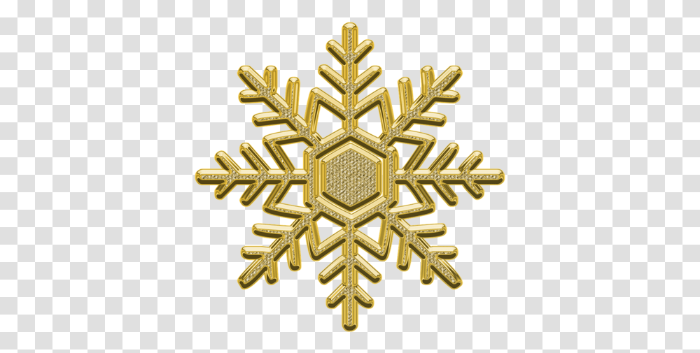 Ornament 1920 Gold Snowflake Clipart, Cross, Crystal Transparent Png