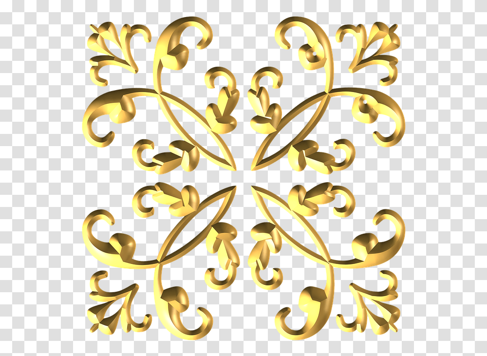 Ornament Background Diamond Gold Border, Floral Design, Pattern, Graphics, Art Transparent Png