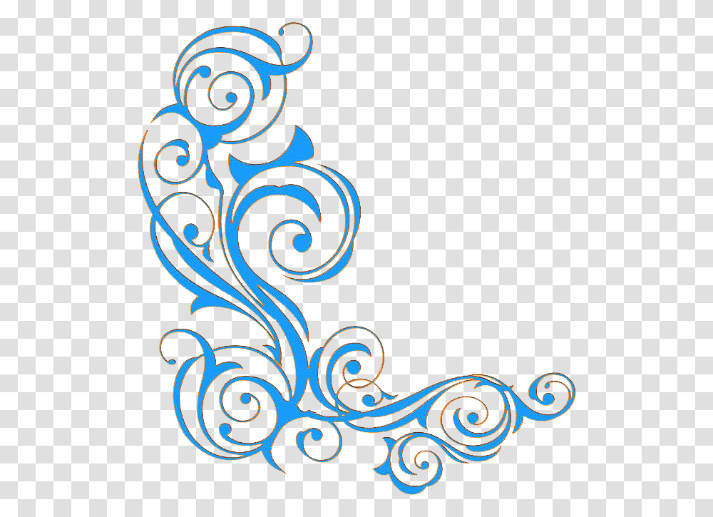 Ornament Clip Art Border Vines Border Blue, Pattern, Floral Design, Animal Transparent Png