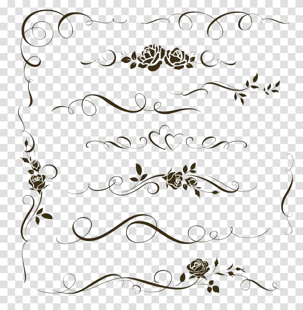 Ornament Decorative Arts Calligraphy Illustration, Accessories, Floral Design Transparent Png