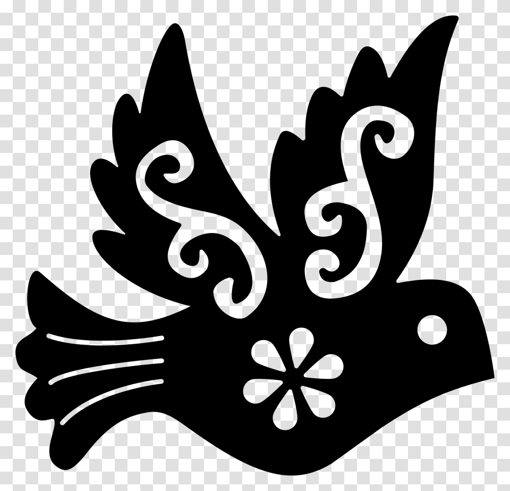 Ornamental Bird Silhouette Clip Arts Silhouette Bird Clipart Black And White, Gray, World Of Warcraft Transparent Png