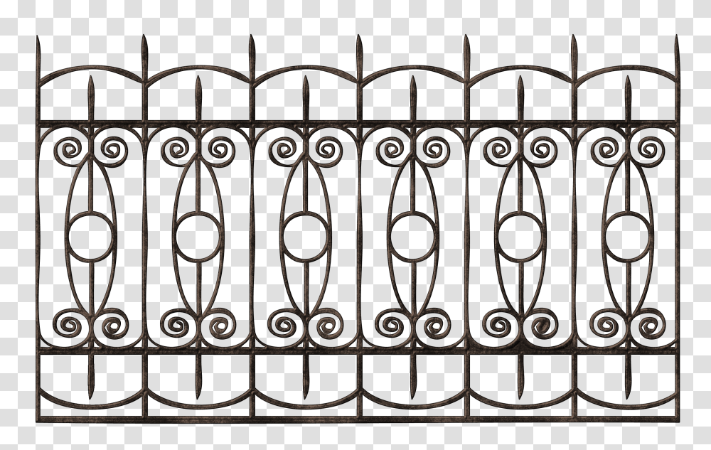 Ornamental Iron Fence Gallery Transparent Png
