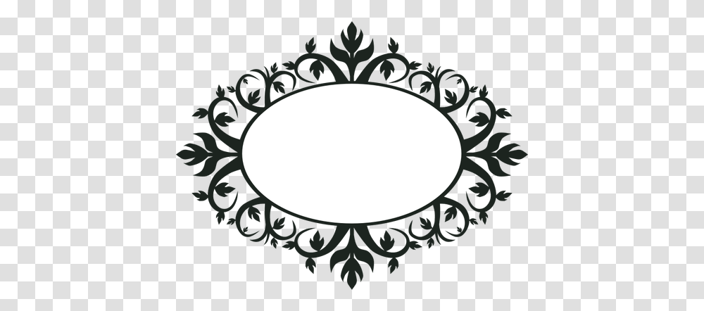 Ornamental Oval Frame Vector Clip Art Vintage Floral Frame Oval, Moon, Outer Space, Night, Astronomy Transparent Png
