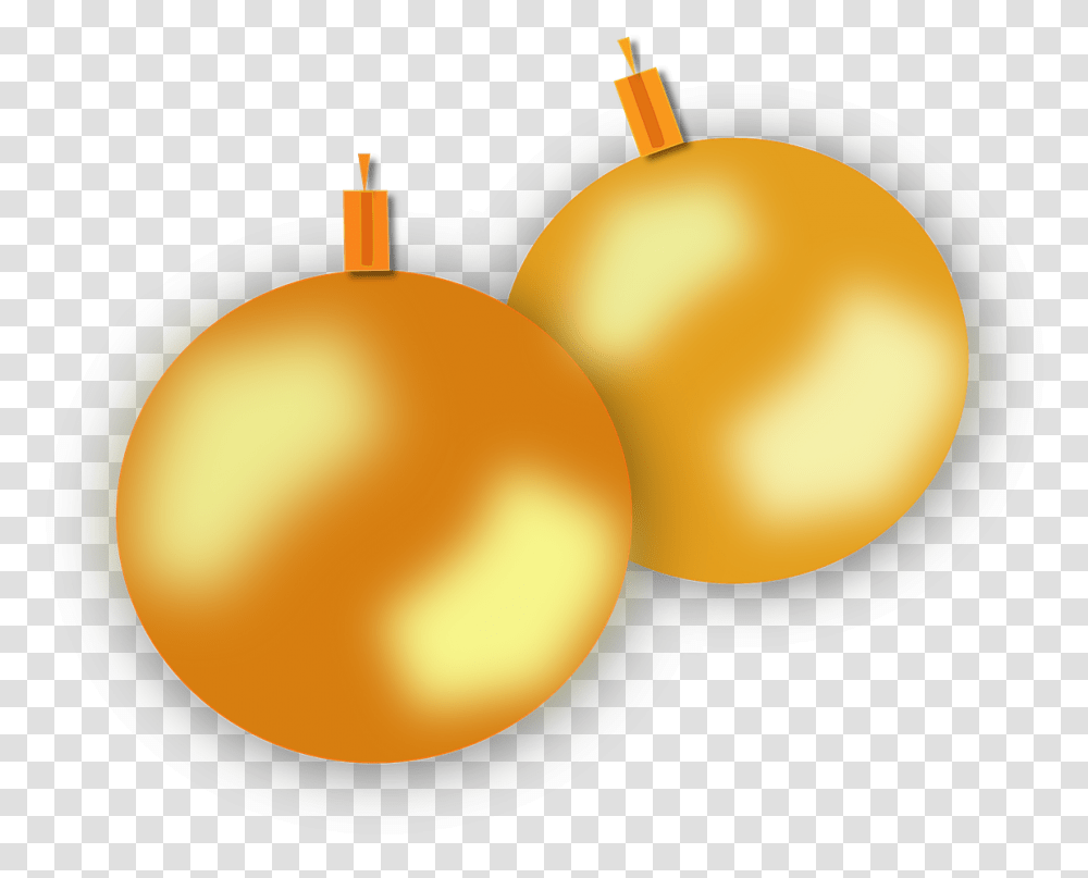 Ornaments Christmas Celebration Free Vector Graphic On Pixabay Christmas Ball Yellow, Lamp, Plant, Fruit, Food Transparent Png
