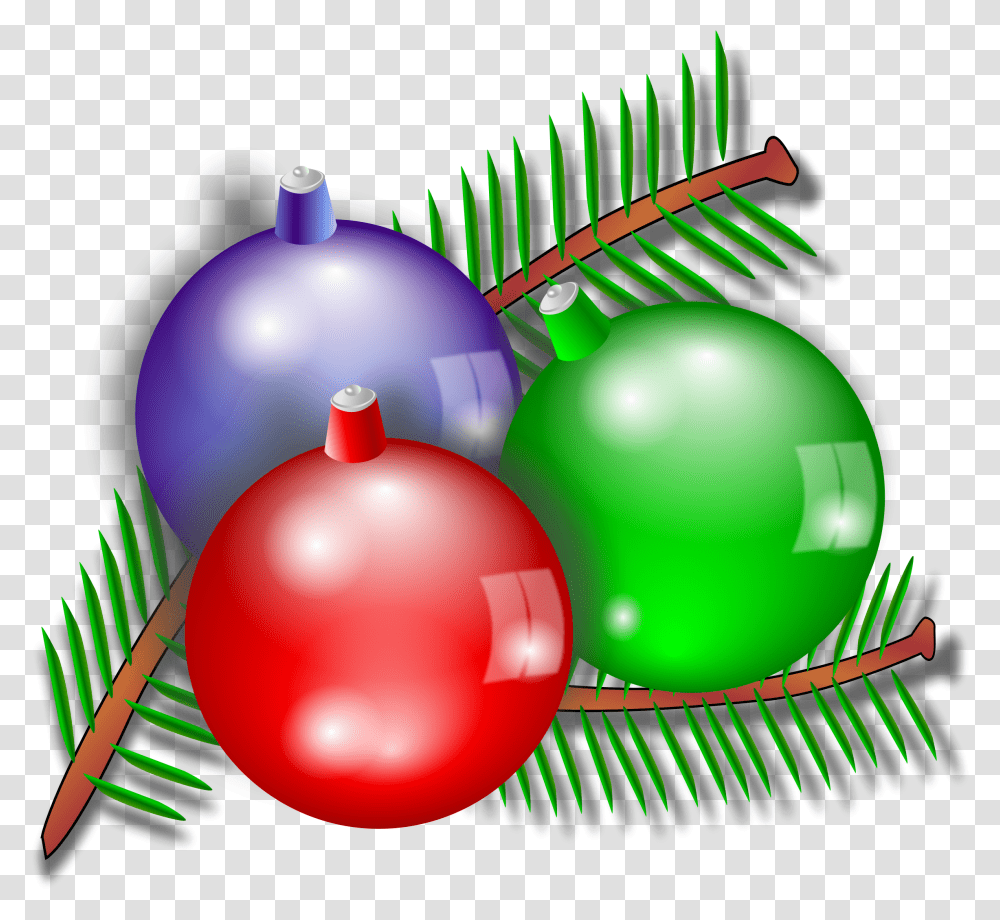 Ornaments Clipart Three Free Free Christmas Clipart Ornament, Green, Graphics, Balloon, Sphere Transparent Png