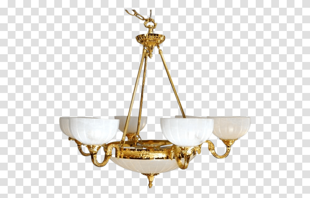 Ornate 9 Light Gilt Bronze Chandelier With Alabaster Chandelier, Lamp, Light Fixture, Ceiling Light Transparent Png