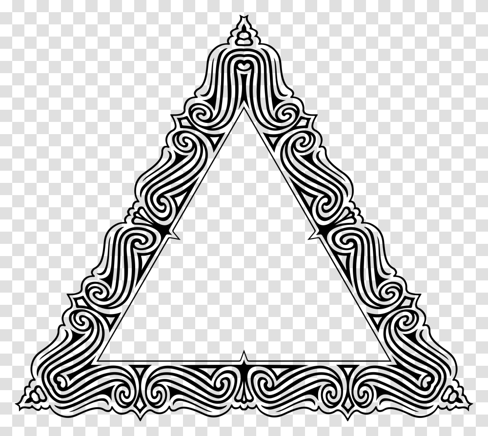 Ornate Clipart Ornate Triangle, Gray, World Of Warcraft Transparent Png