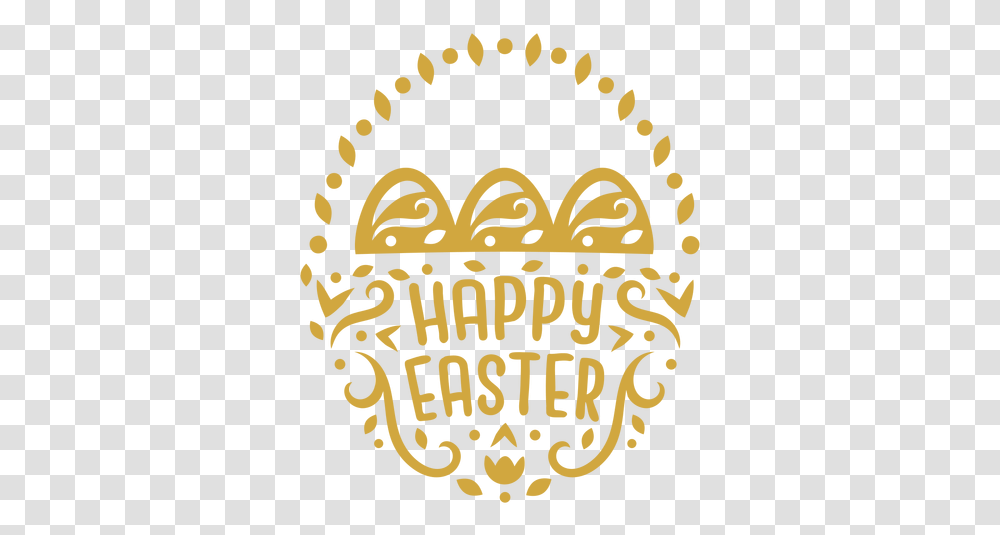 Ornate Easter Basket Badge Vinylt & Svg Happy, Text, Logo, Symbol, Trademark Transparent Png