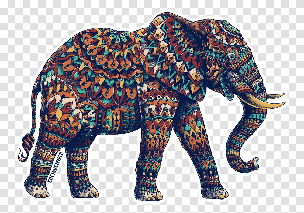 Ornate Elephant, Wildlife, Mammal, Animal Transparent Png