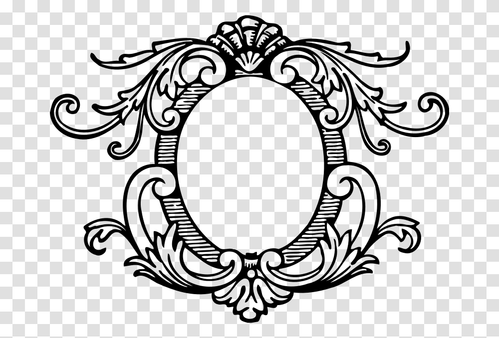 Ornate Frame Logo Wedding Invitation Font Logo, Gray Transparent Png