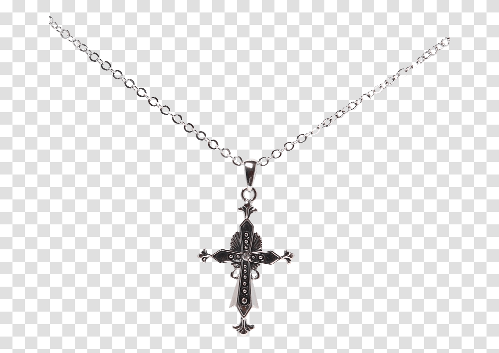 Ornate Medieval Cross Necklace Necklace, Crucifix, Pendant, Jewelry Transparent Png
