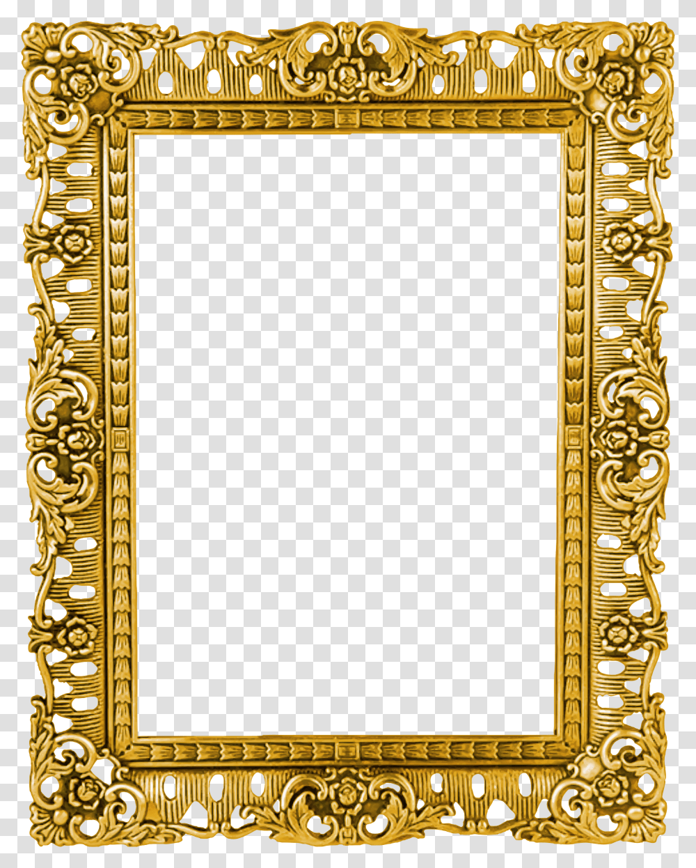 Ornate Picture Frame Gold Picture Frames, Gate, Rug Transparent Png