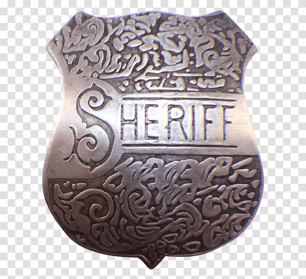 Ornate Sheriff Badge Artifact, Logo, Trademark, Rug Transparent Png