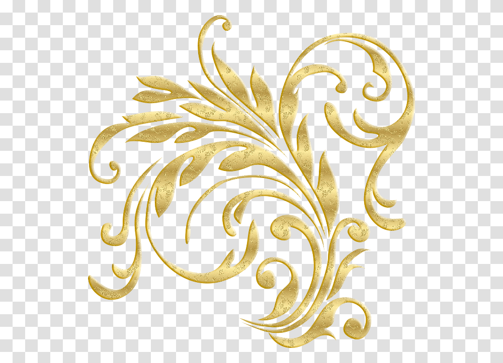 Ornement Gold Flower Design, Floral Design, Pattern Transparent Png