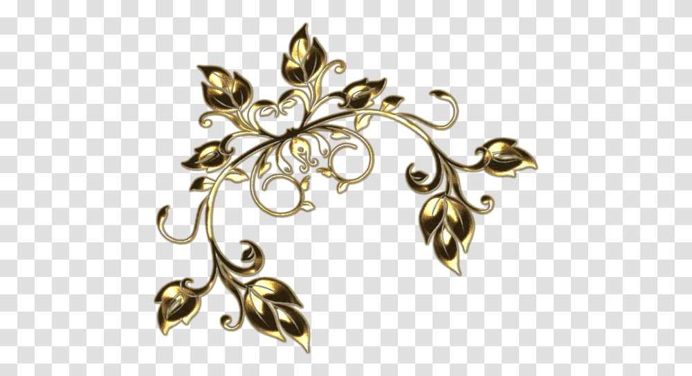 Ornement Jewelry Making, Gold, Cross, Floral Design Transparent Png
