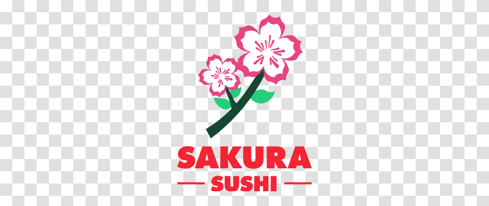 Oro Valley Marketplace Sakura Logo Full Color, Plant, Flower, Blossom, Geranium Transparent Png