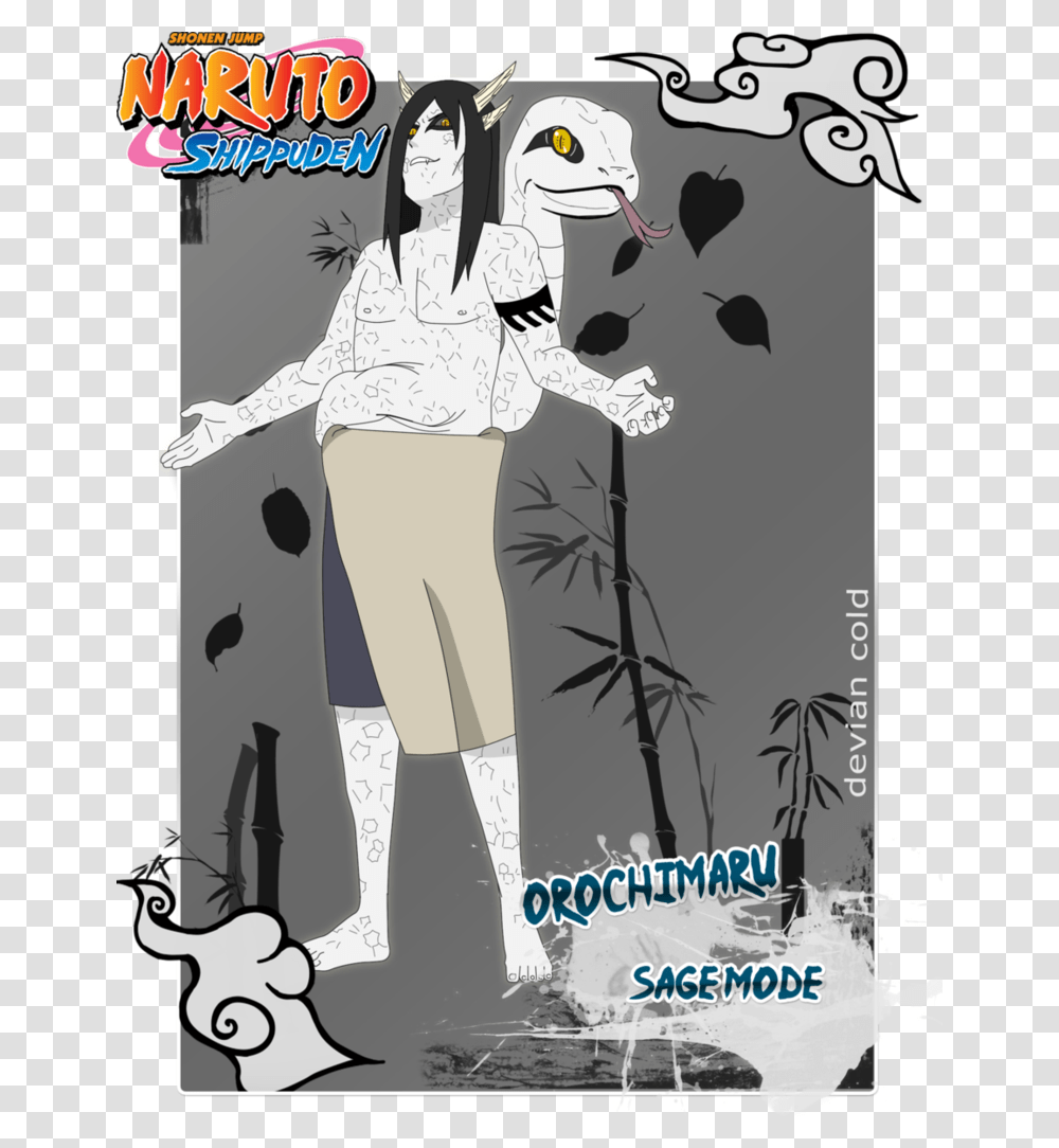 Orochimaru By Deviencold Orochimaru Snake Sage Mode, Poster, Advertisement, Comics, Book Transparent Png