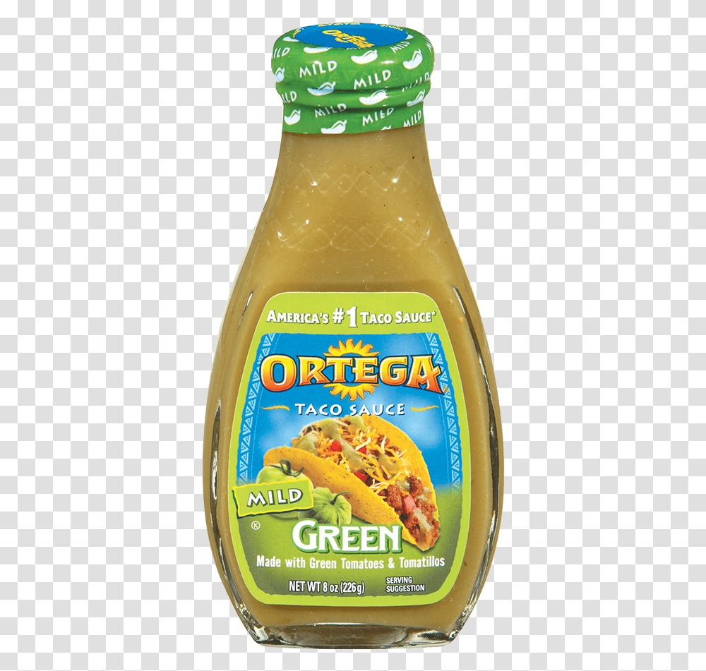 Ortega Taco Sauce Mild Green, Food, Beer, Alcohol, Beverage Transparent Png