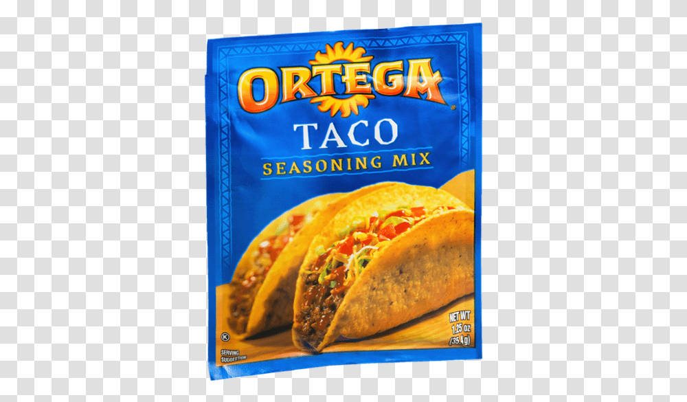 Ortega Taco Seasoning, Hot Dog, Food Transparent Png