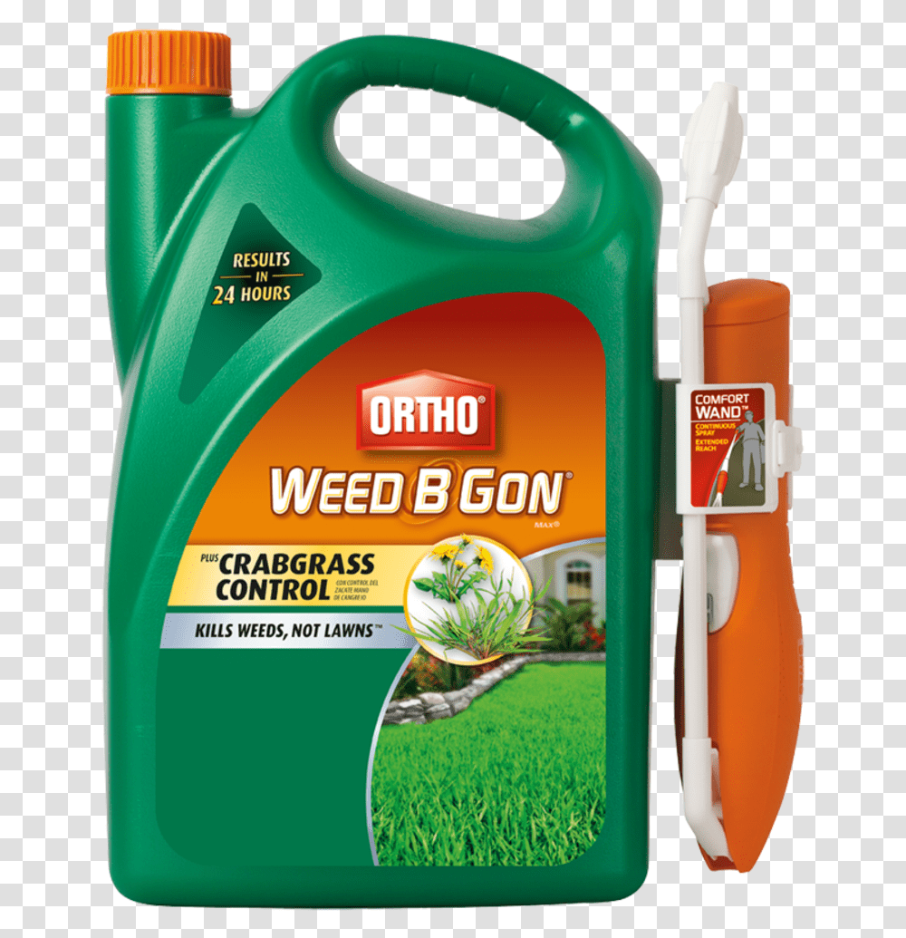 Ortho Weed B Gon Plus Crabgrass Control Ready To Ortho Weed B Gon, Bottle, Cosmetics, Label Transparent Png
