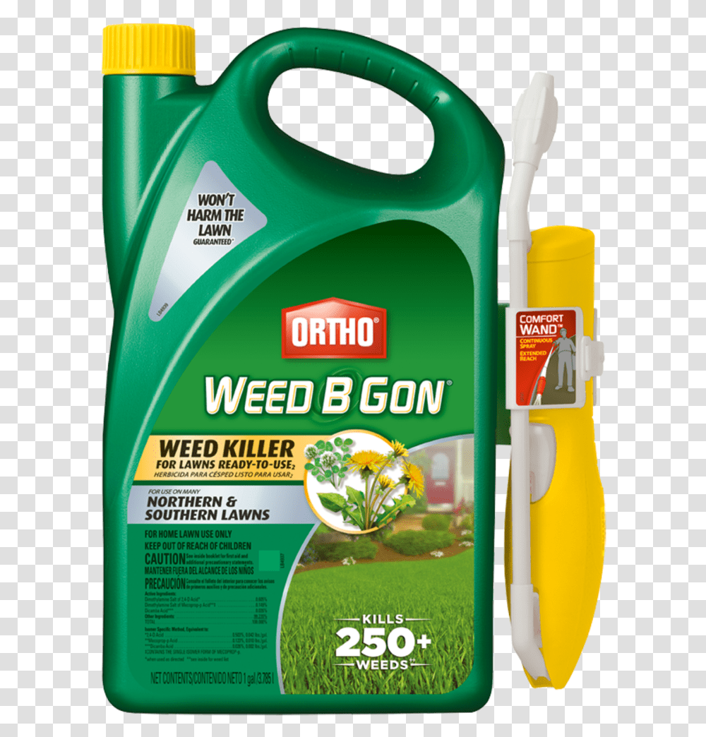 Ortho Weed B Gon Weed Killer For Lawns Ready To Use Ortho Weed B Gon, Bottle, Label, Sunscreen Transparent Png