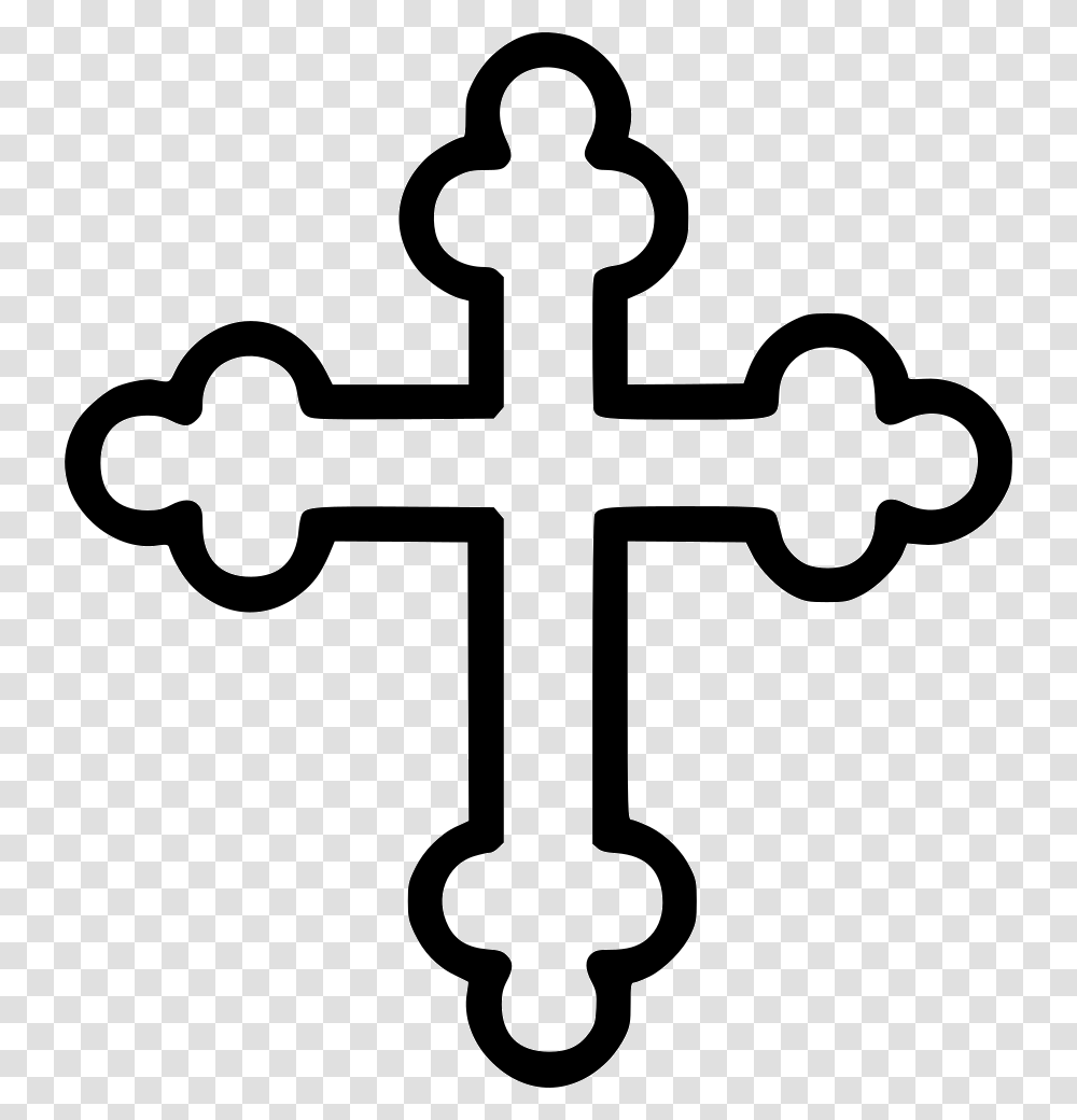 Orthodox Cross Icon Free Download, Crucifix, Silhouette, Stencil Transparent Png