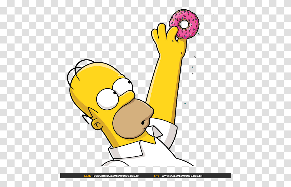 Os Simpsons Picture Homer Simpson Holding A Donut, Hand, Leisure Activities, Art, Chef Transparent Png