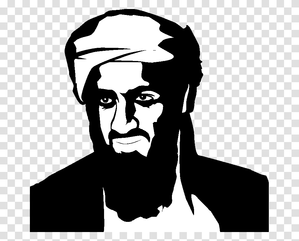 Osama Bin Laden, Celebrity, Stencil, Person, Human Transparent Png