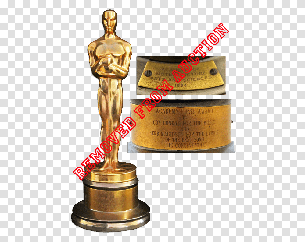 Oscar Award 1st Academy Award, Trophy Transparent Png
