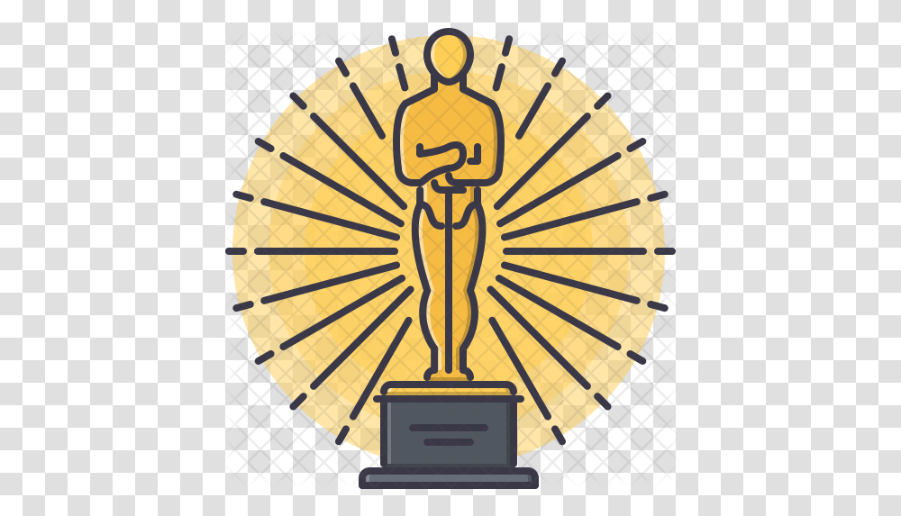 Oscar Icon International Day Of Light Logo, Symbol, Trophy, Clock Tower, Architecture Transparent Png
