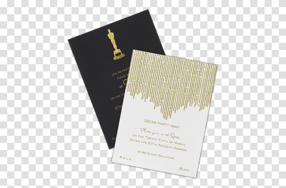 Oscar Invitations, Paper, Advertisement, Poster Transparent Png