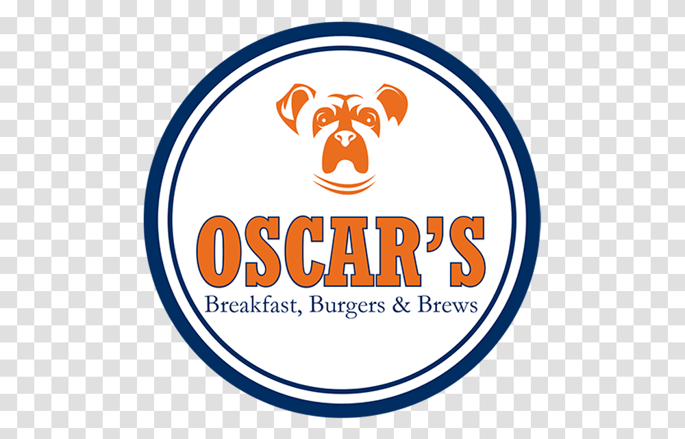Oscar Logo Oscar's Breakfast Burgers And Brews, Label, Sticker Transparent Png