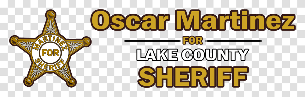 Oscar Martinez For Lake County Sheriff, Label, Poster, Advertisement Transparent Png