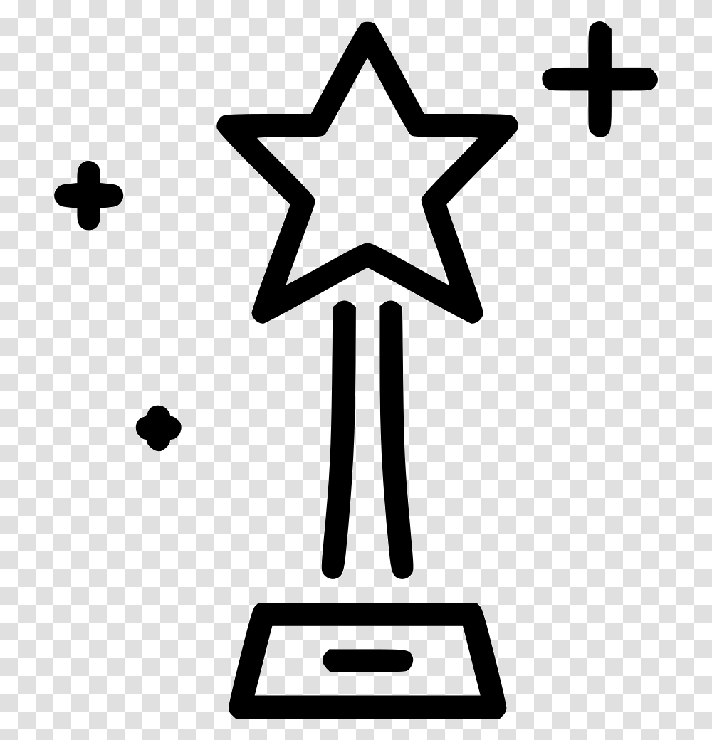 Oscar Star Icon Free Onlinewebfonts Vector Mario Bros Icon, Star Symbol, Stencil Transparent Png