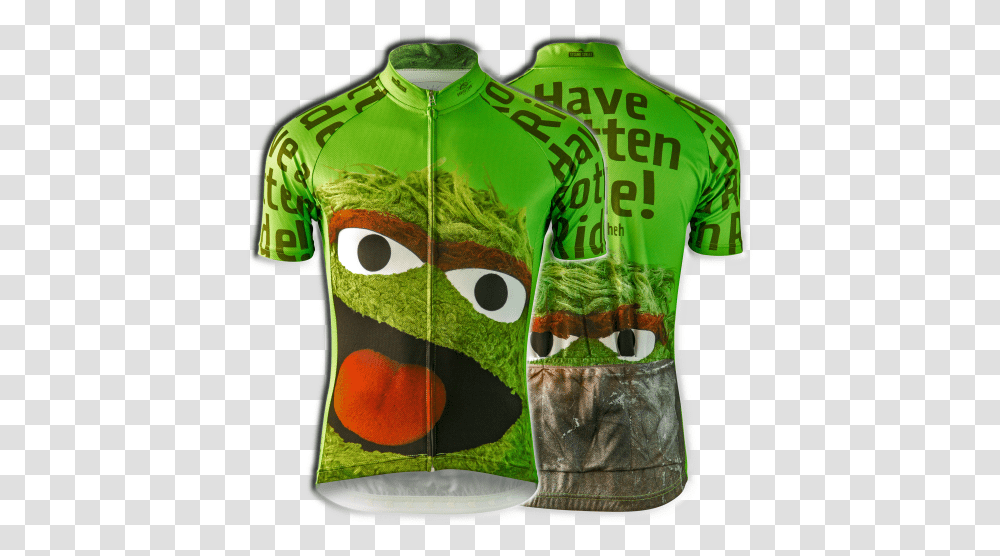 Oscar The Grouch Cycling Jersey Have A Rotten Ride, Apparel, Shirt, Coat Transparent Png