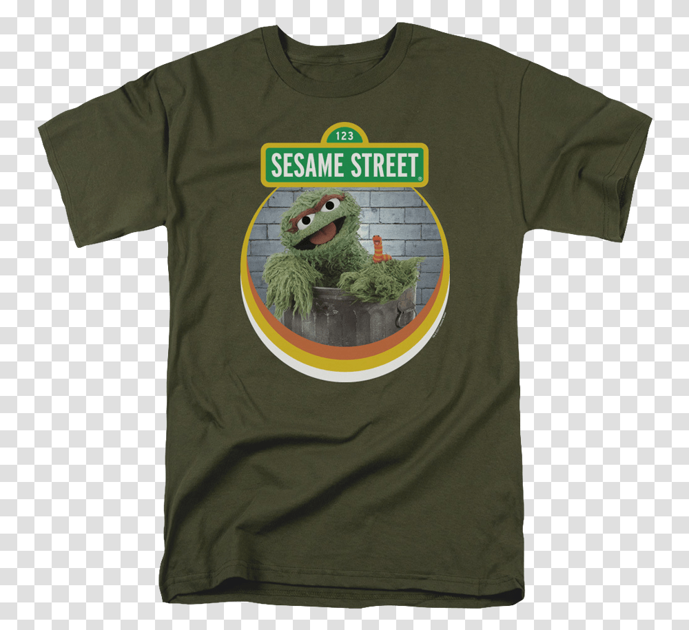 Oscar The Grouch Loves October 15th Sesame Street, Clothing, Apparel, T-Shirt, Plant Transparent Png