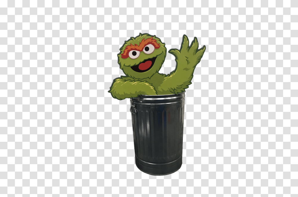 Oscar The Grouch Platinum Prop Rentals, Plant, Can, Trash Can, Architecture Transparent Png
