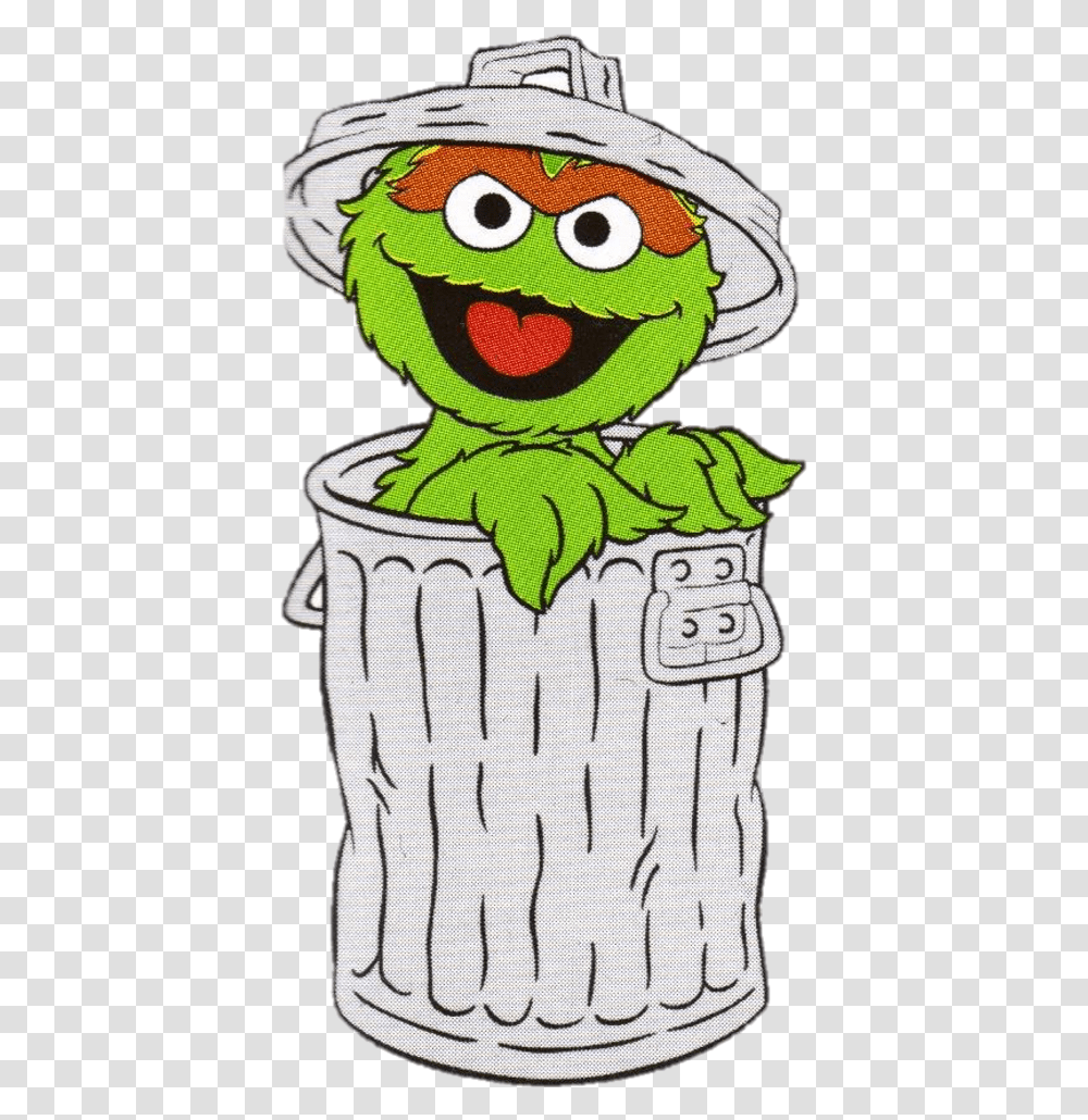 Oscar The Grouch, Plush, Toy, Tin, Can Transparent Png
