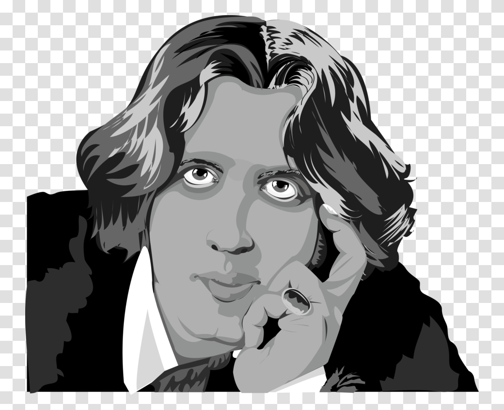 Oscar Wilde Download Oscar Wilde Caricature, Face, Person, Head Transparent Png